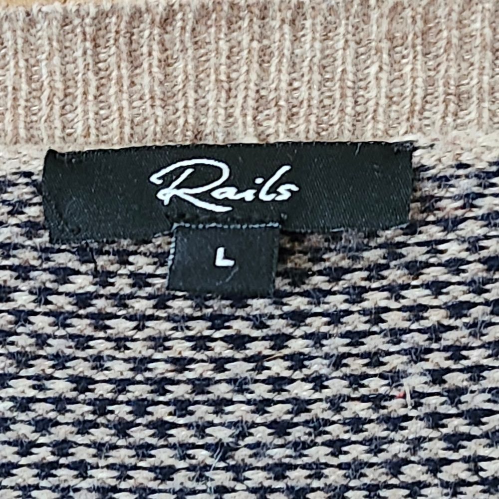 Rails Navy And Flax Tan Rune Wool Blend Sweater. … - image 3